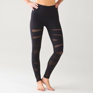 Lululemon Wunder Under High-Rise Mesh Stripe Leggings